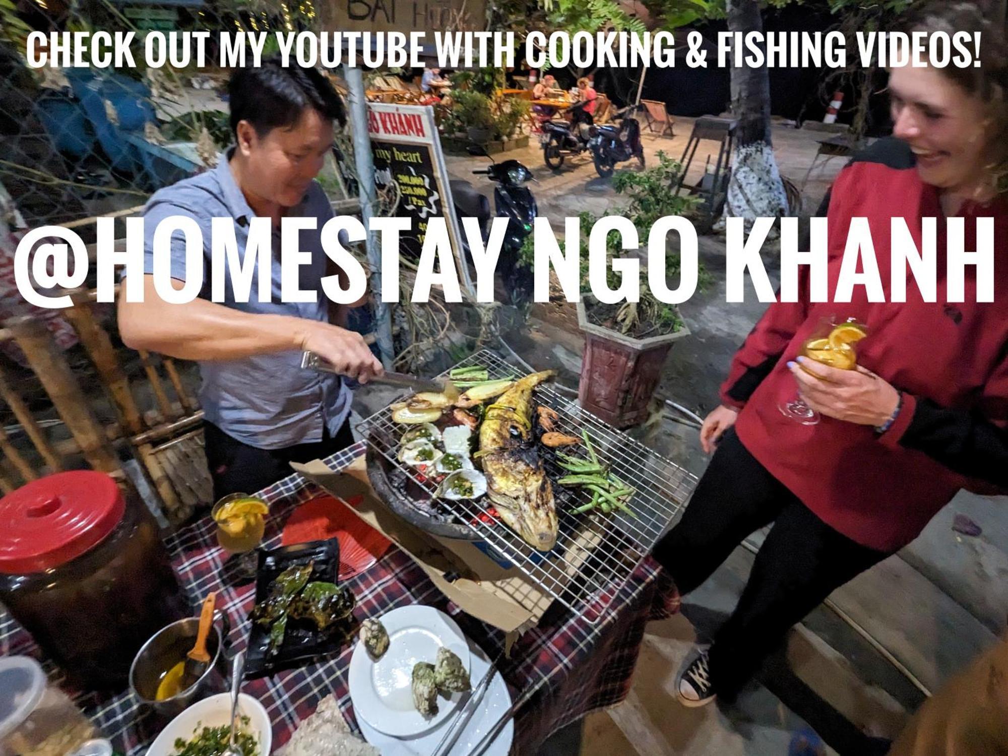 Ngo Khanh Homestay Tân Hiệ Exteriör bild